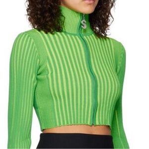 Simon Miller Green Ribbed Cardigan- NEW